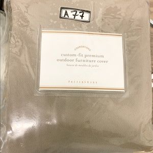 Pottery Barn Huntington Roll Arm Dining Chair Cushion Slipcover, Sunbrella® Flax